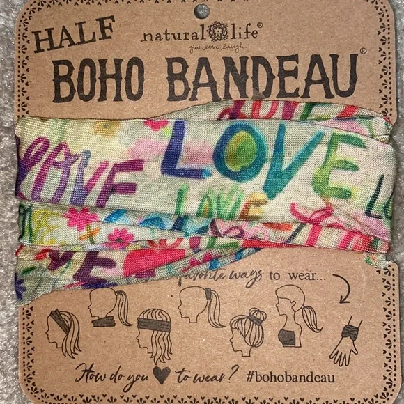 NEW “love” boho bandeau / hair band - Picture 3 of 5
